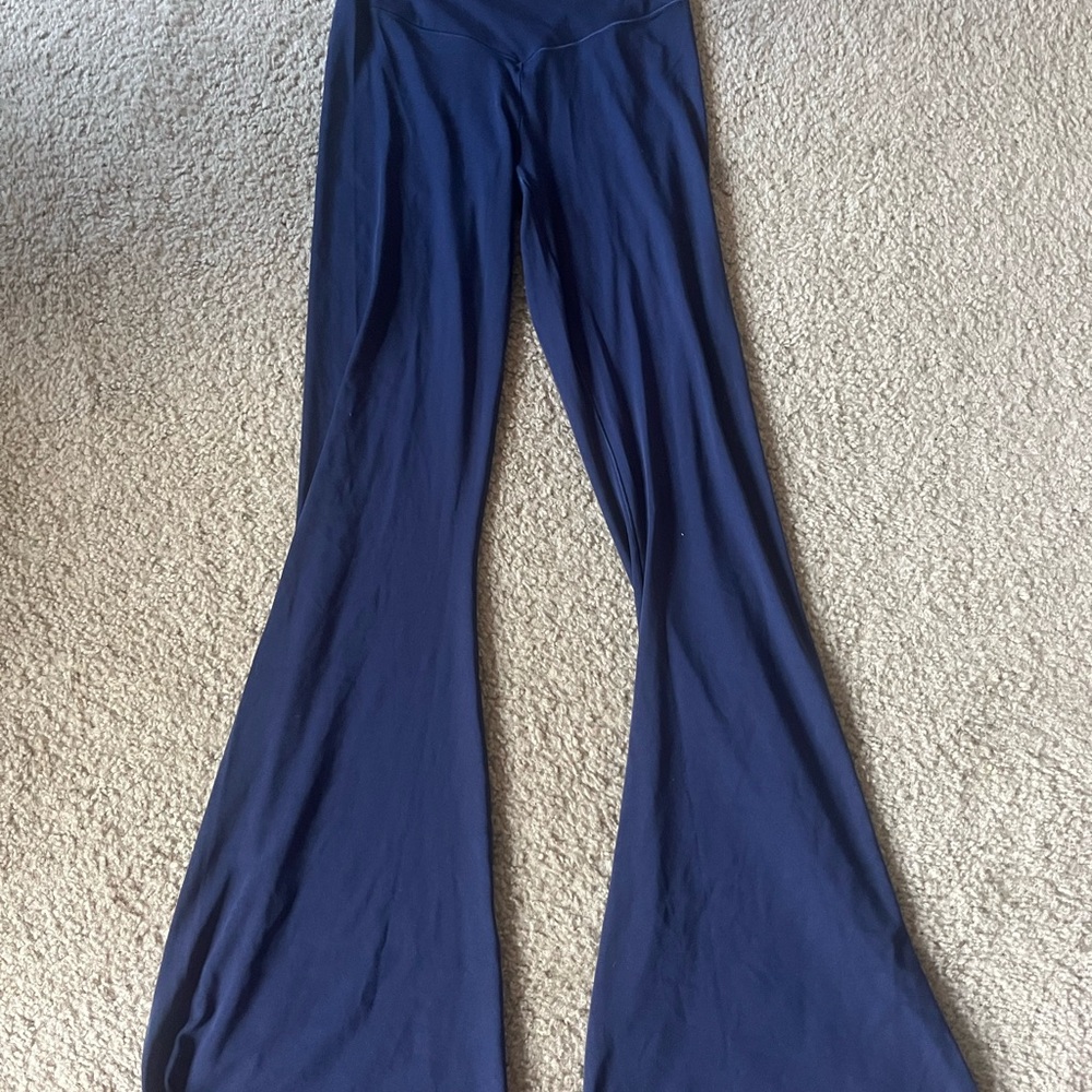 Aerie Navy Flare Pants